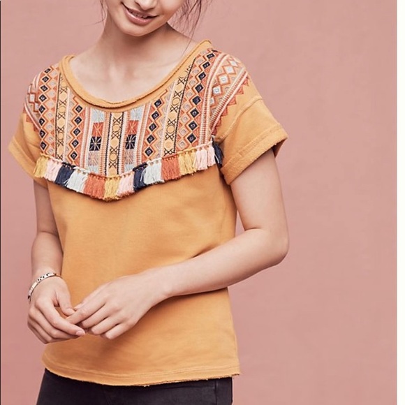 Anthropologie Tops - ❌SOLD❌Anthropologie Fringe Top